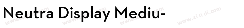 Neutra Display Mediu字体转换